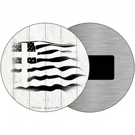 Christian Flag Novelty Metal Circular Sign 3.5" (CM)