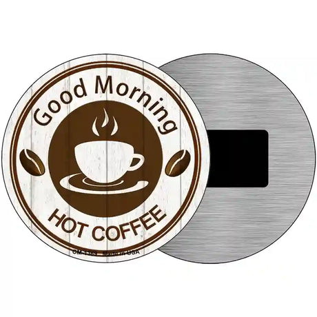 Good Morning Novelty Metal Circular Sign 3.5" (CM)