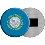 South Dakota State Flag Metal Circular Sign 3.5" (CM)