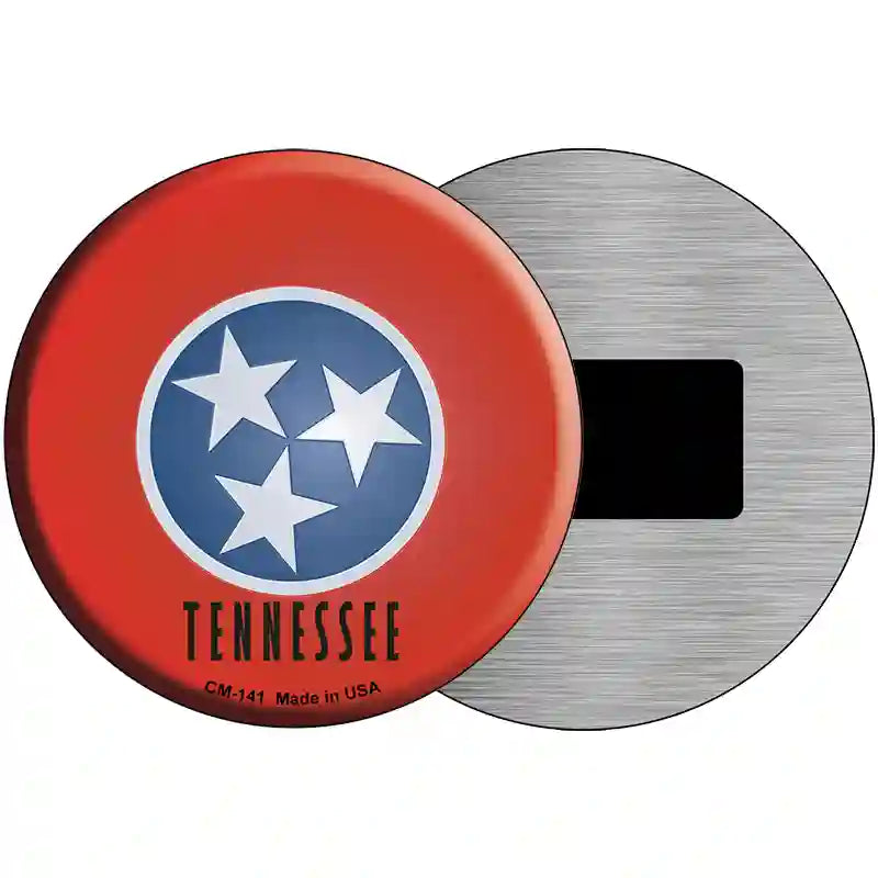 Tennessee State Flag Metal Circular Sign 3.5" (CM)