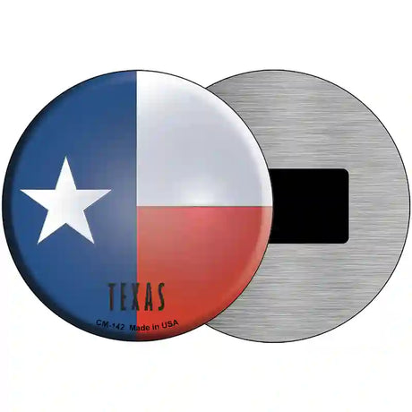 Texas State Flag Metal Circular Sign 3.5" (CM)