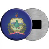 Vermont State Flag Metal Circular Sign 3.5" (CM)