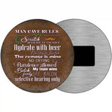 Hydrate With Beer Novelty Metal Circular Sign 3.5" (CM)