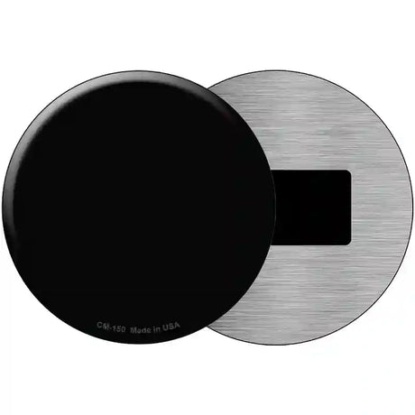 Black Novelty Metal Circular Sign 3.5" (CM)