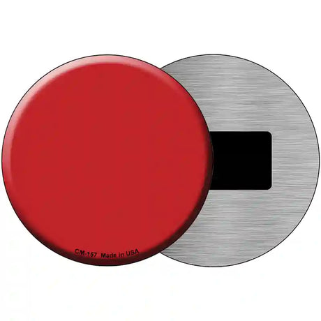 Red Novelty Metal Circular Sign 3.5" (CM)