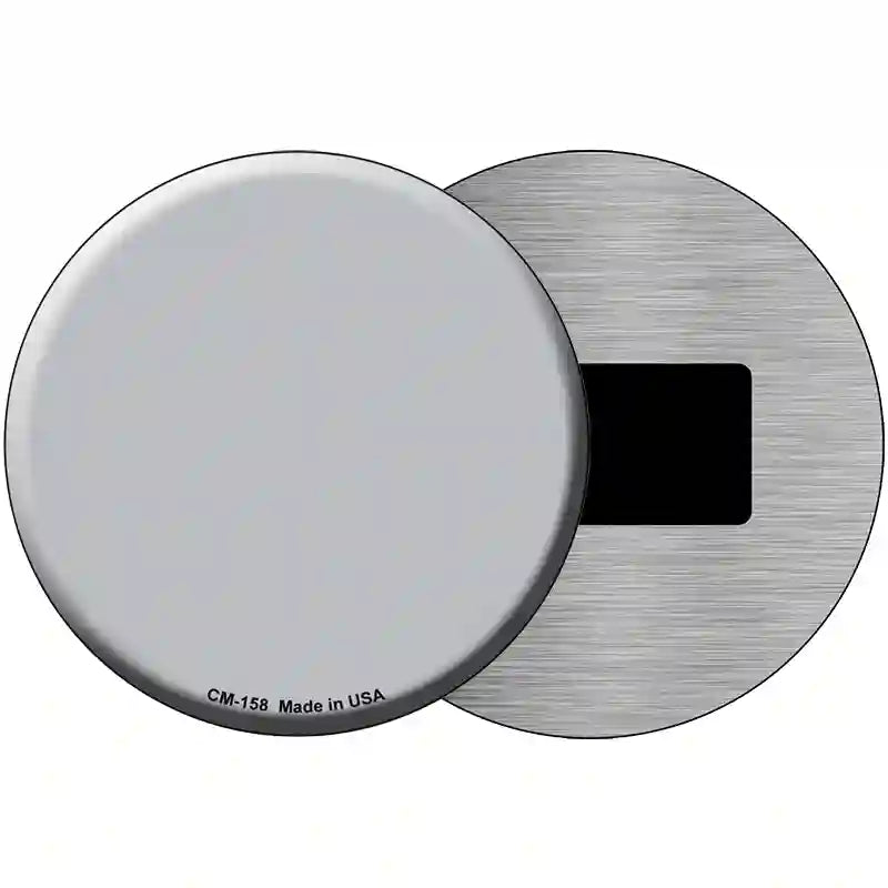 Gray Novelty Metal Circular Sign 3.5" (CM)