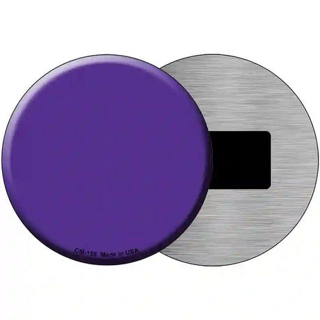 Purple Novelty Metal Circular Sign 3.5" (CM)