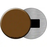 Brown Novelty Metal Circular Sign 3.5" (CM)