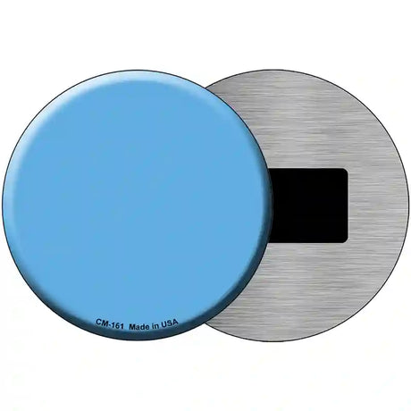 Light Blue Novelty Metal Circular Sign 3.5" (CM)