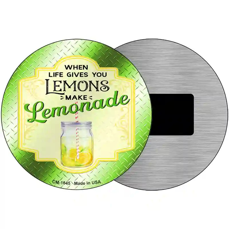 Make Lemonade Green Novelty Metal Circle Sign 3.5" (CM)