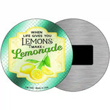 Make Lemonade Aqua Novelty Metal Circle Sign 3.5" (CM)