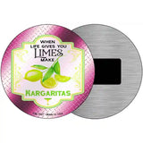 Make Margaritas Pink Novelty Metal Circle Sign 3.5" (CM)