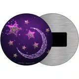 Moon and Stars Novelty Metal Circle Sign 3.5" (CM)