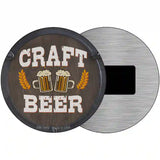 Craft Beer Novelty Metal Circular Sign 3.5" (CM)