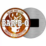 Slow And Low BBQ Novelty Metal Circular Sign 3.5" (CM)