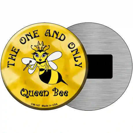 The One and Only Queen Bee Metal Circular Sign 3.5" (CM)