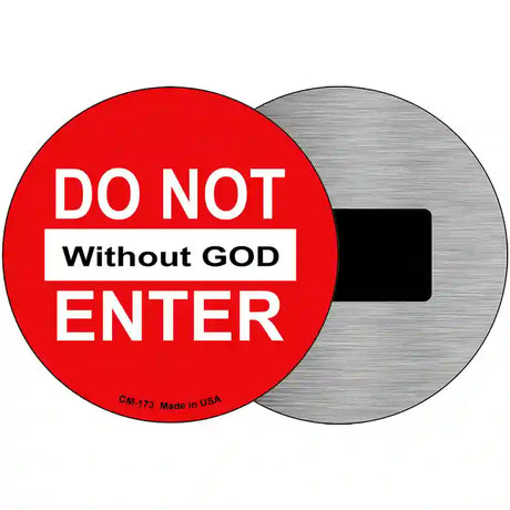 Do Not Enter Novelty Metal Circular Sign 3.5" (CM)