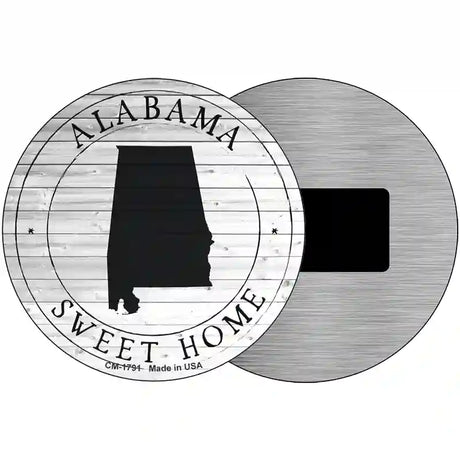 Alabama Sweet Home Novelty Metal Circle Sign C-1791 3.5" (CM)