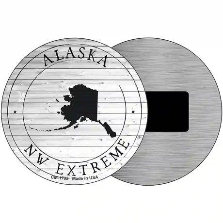 Alaska NW Extreme Novelty Metal Circle Sign C-1792 3.5" (CM)