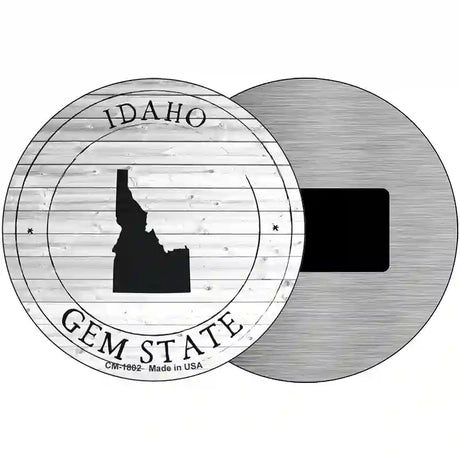 Idaho Gem State Novelty Metal Circle Sign C-1802 3.5" (CM)