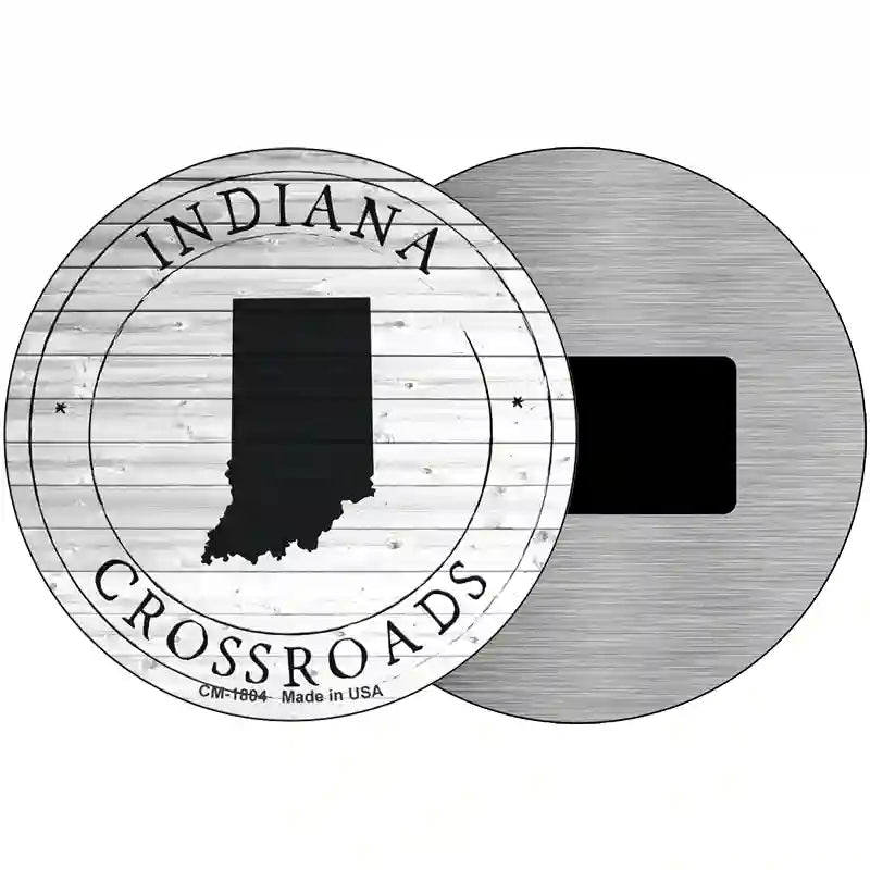 Indiana Crossroads Novelty Metal Circle Sign C-1804 3.5" (CM)