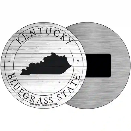 Kentucky Bluegrass State Novelty Metal Circle Sign C-1807 3.5" (CM)