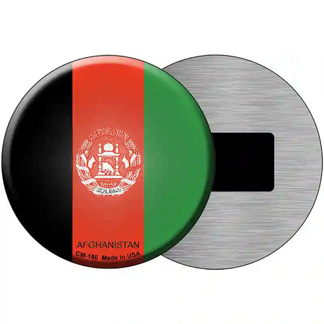 Afghanistan Country Novelty Metal Circular Sign 3.5" (CM)