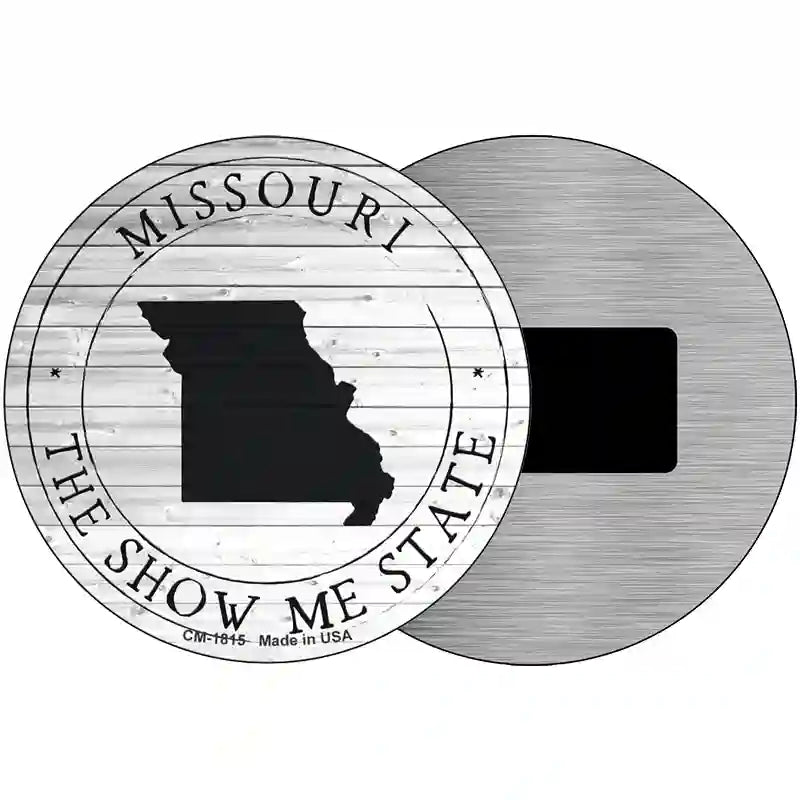 Missouri Show Me State Novelty Metal Circle Sign C-1815 3.5" (CM)