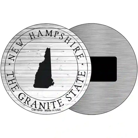 New Hampshire Granite State Novelty Metal Circle Sign C-1819 3.5" (CM)