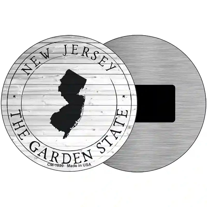 New Jersey Garden State Novelty Metal Circle Sign C-1820 3.5" (CM)