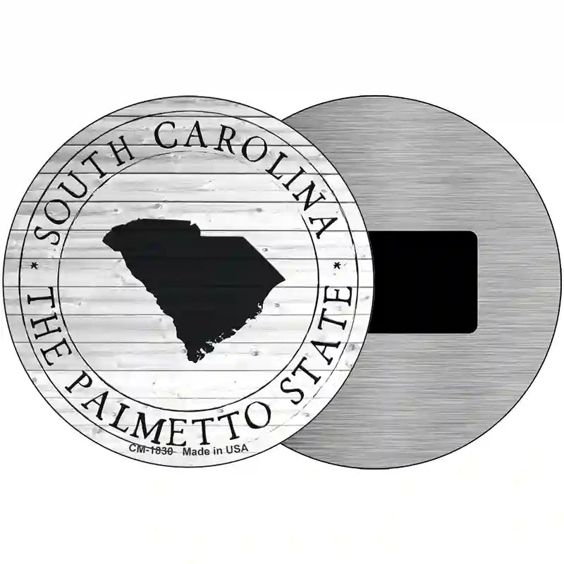 South Carolina Palmetto State Novelty Metal Circle Sign C-1830 3.5" (CM)