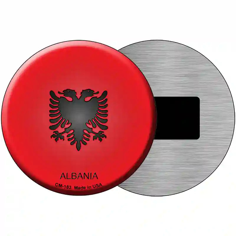 Albania Country Novelty Metal Circular Sign 3.5" (CM)