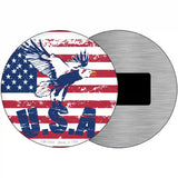 USA Eagle Novelty Metal Circle Sign C-1853 3.5" (CM)