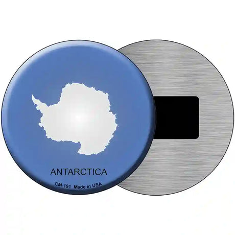 Antarctica Country Novelty Metal Circular Sign 3.5" (CM)