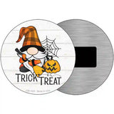 Trick Or Treat Spooky Gnome Novelty Metal Circle Sign 3.5" (CM)