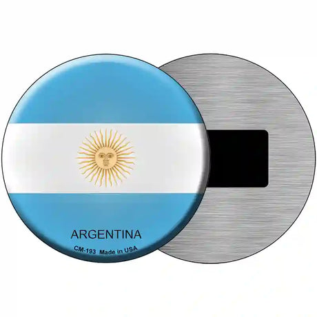 Argentina Novelty Metal Circular Sign 3.5" (CM)