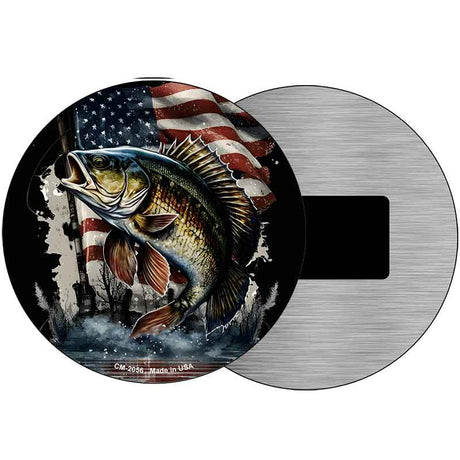 American Bass Novelty Metal Circular Sign C-2056