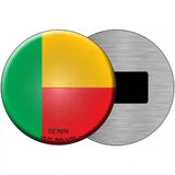 Benin Country Novelty Metal Circular Sign 3.5" (CM)