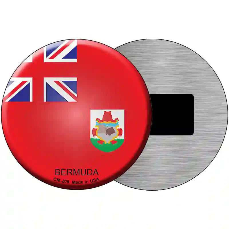 Bermuda Country Novelty Metal Circular Sign 3.5" (CM)