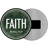 Faith Bible Verse Novelty Metal Circular Sign C-2105