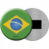 Brazil Country Novelty Metal Circular Sign 3.5" (CM)