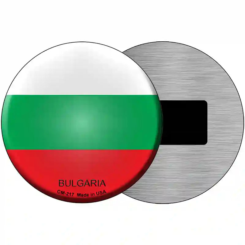 Bulgaria Country Novelty Metal Circular Sign 3.5" (CM)