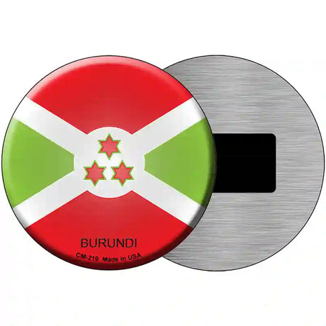 Burundi Country Novelty Metal Circular Sign 3.5" (CM)