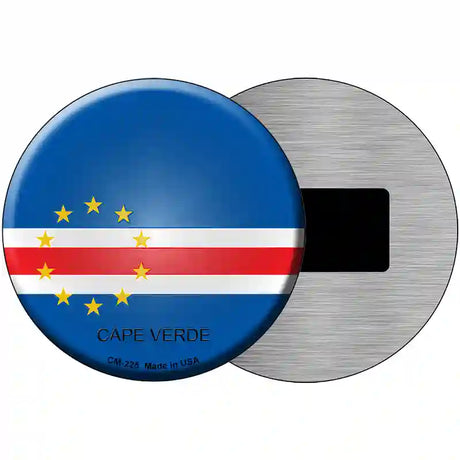 Cape Verde Country Novelty Metal Circular Sign 3.5" (CM)