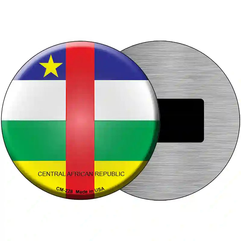 Central African Republic Country Novelty Metal Circular Sign 3.5" (CM)