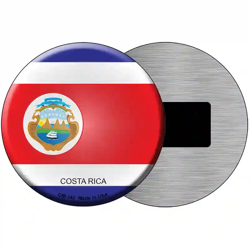 Costa Rica Country Novelty Metal Circular Sign 3.5" (CM)