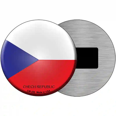 Chech Republic Country Novelty Metal Circular Sign 3.5" (CM)