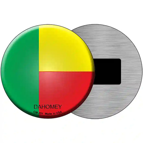 Dahomey Country Novelty Metal Circular Sign 3.5" (CM)