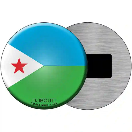 Djibouti Country Novelty Metal Circular Sign 3.5" (CM)