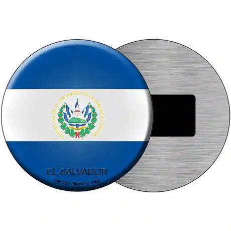 El Salvador Country Novelty Metal Circular Sign 3.5" (CM)